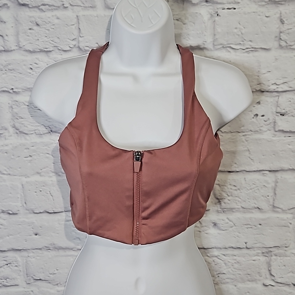 Sommer Ray front zip sport bra